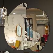 Miroir gris fumé et clair 120*125*2